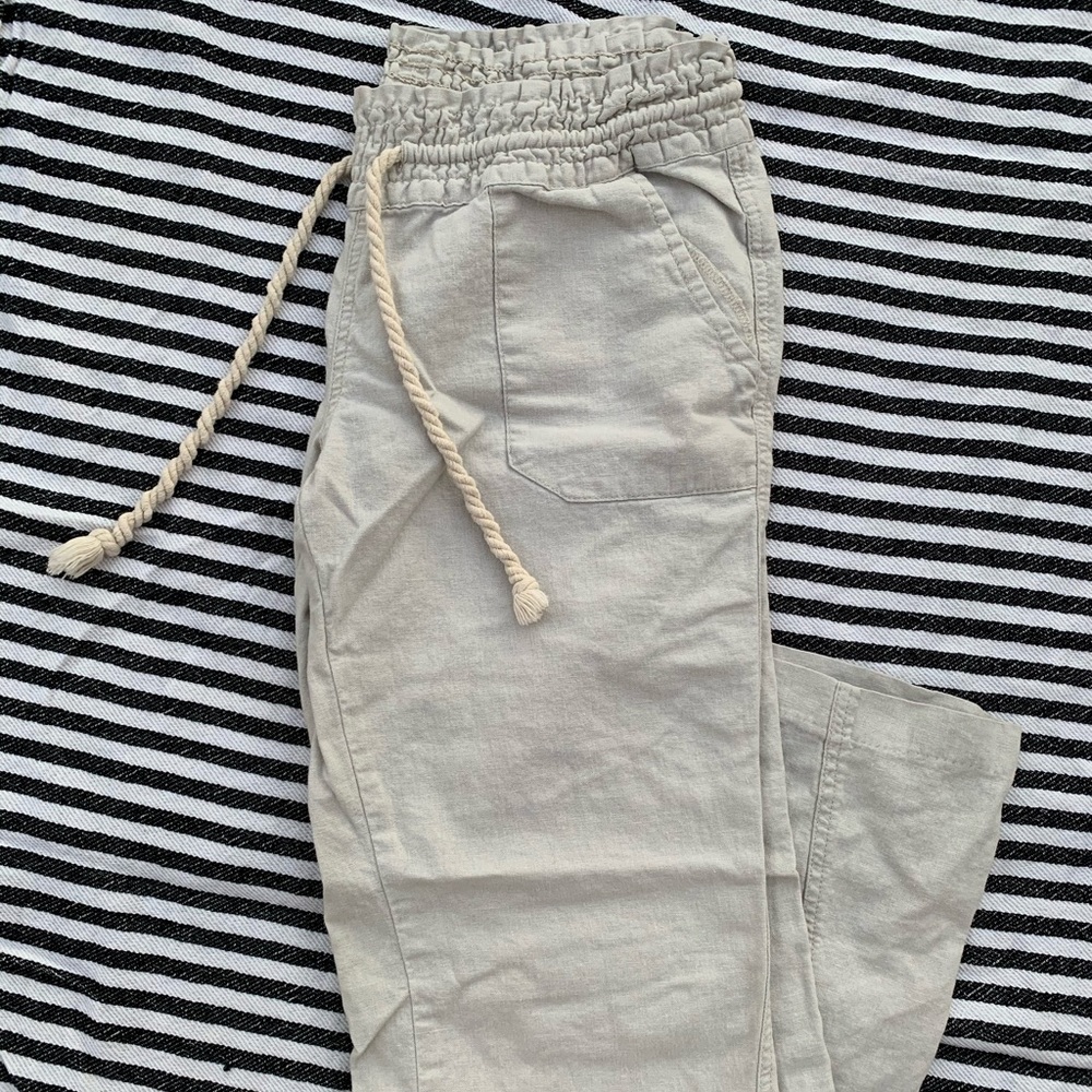 Roxy Tan Canvas Pant